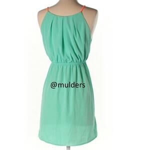 Nordstrom Twelfth & Towne Sleeveless Green Beach Halter Dress